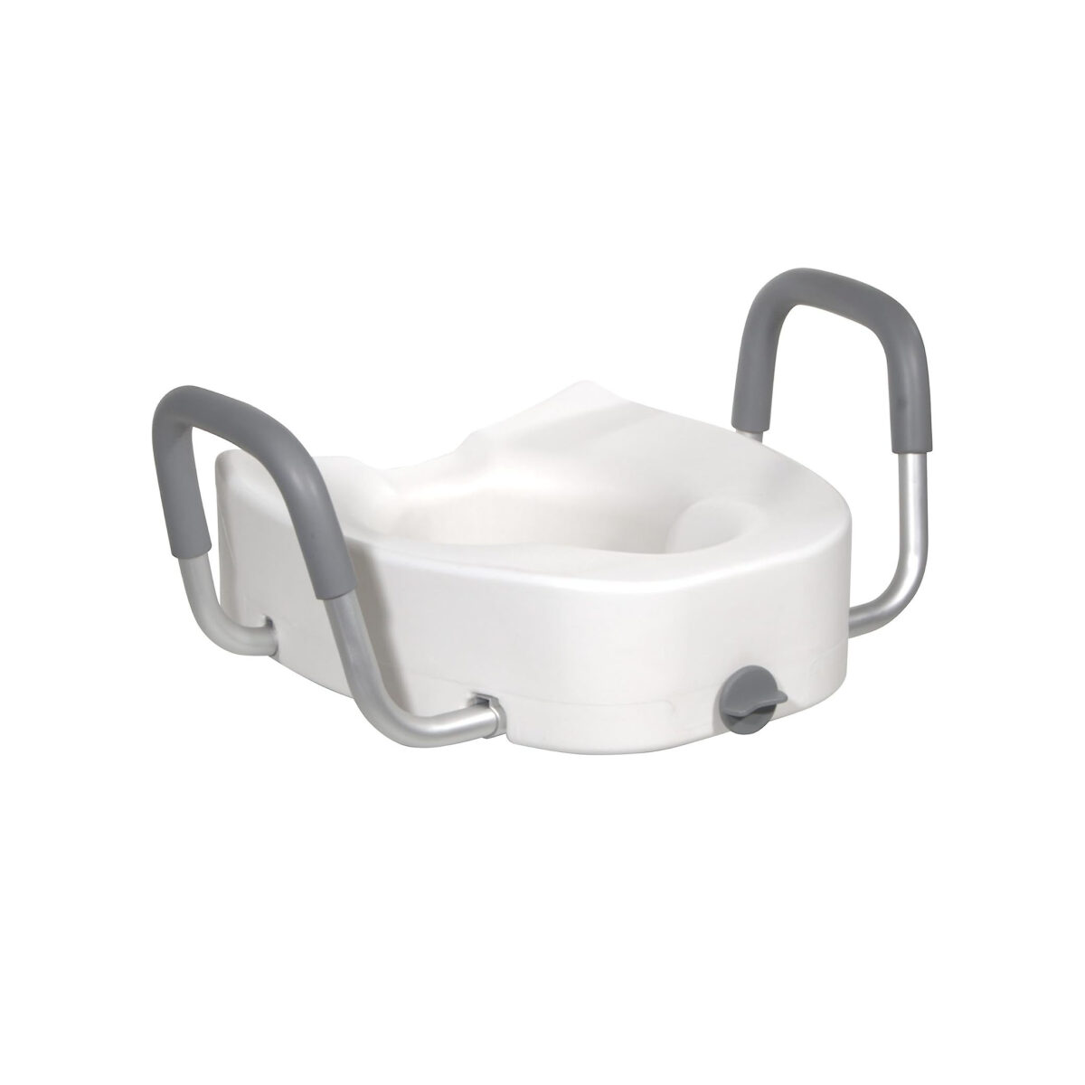 Premium Plastic, Raised, ElongatedToilet Seat with Lock - Image 1