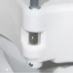 2-in-1 Locking Raised Toilet Seat with Tool-free Removable Arms - Image 3
