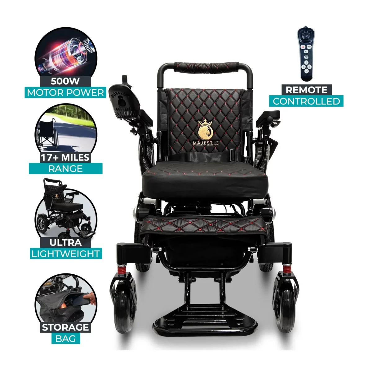 Majestic IQ-7000 Auto Folding Power Wheelchair - Image 16