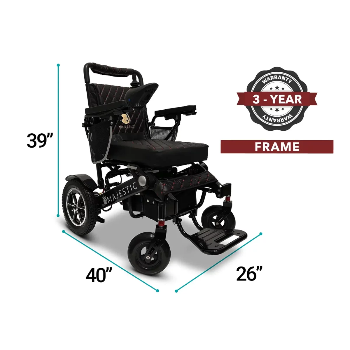 Majestic IQ-7000 Auto Folding Power Wheelchair - Image 12
