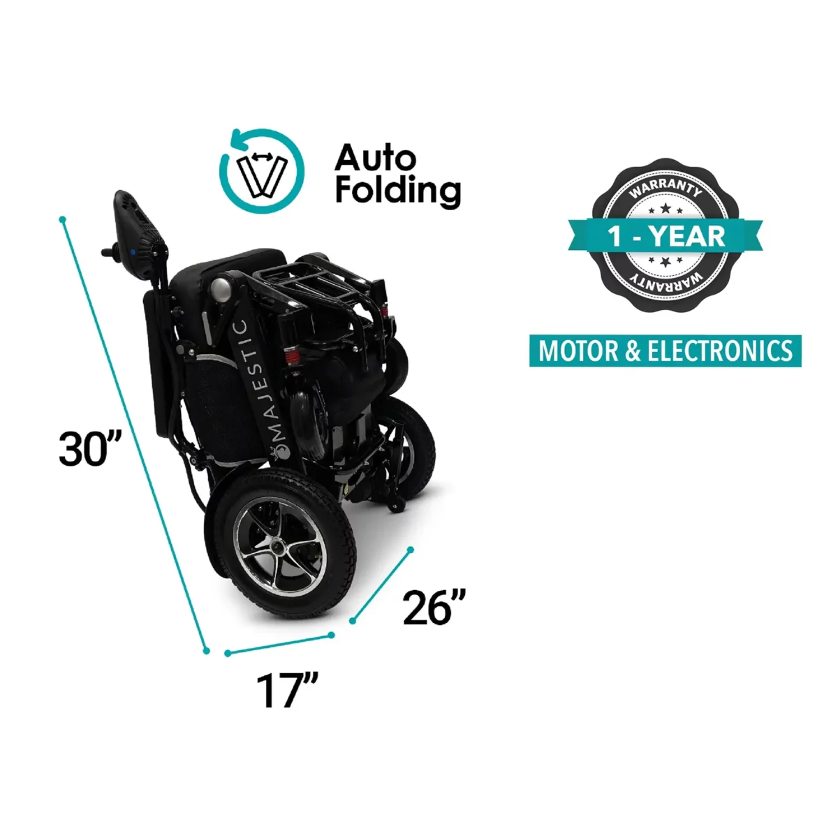 Majestic IQ-7000 Auto Folding Power Wheelchair - Image 13