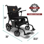 Phoenix ComfyGO Carbon Fiber Folding Power Wheelchair - Image 9