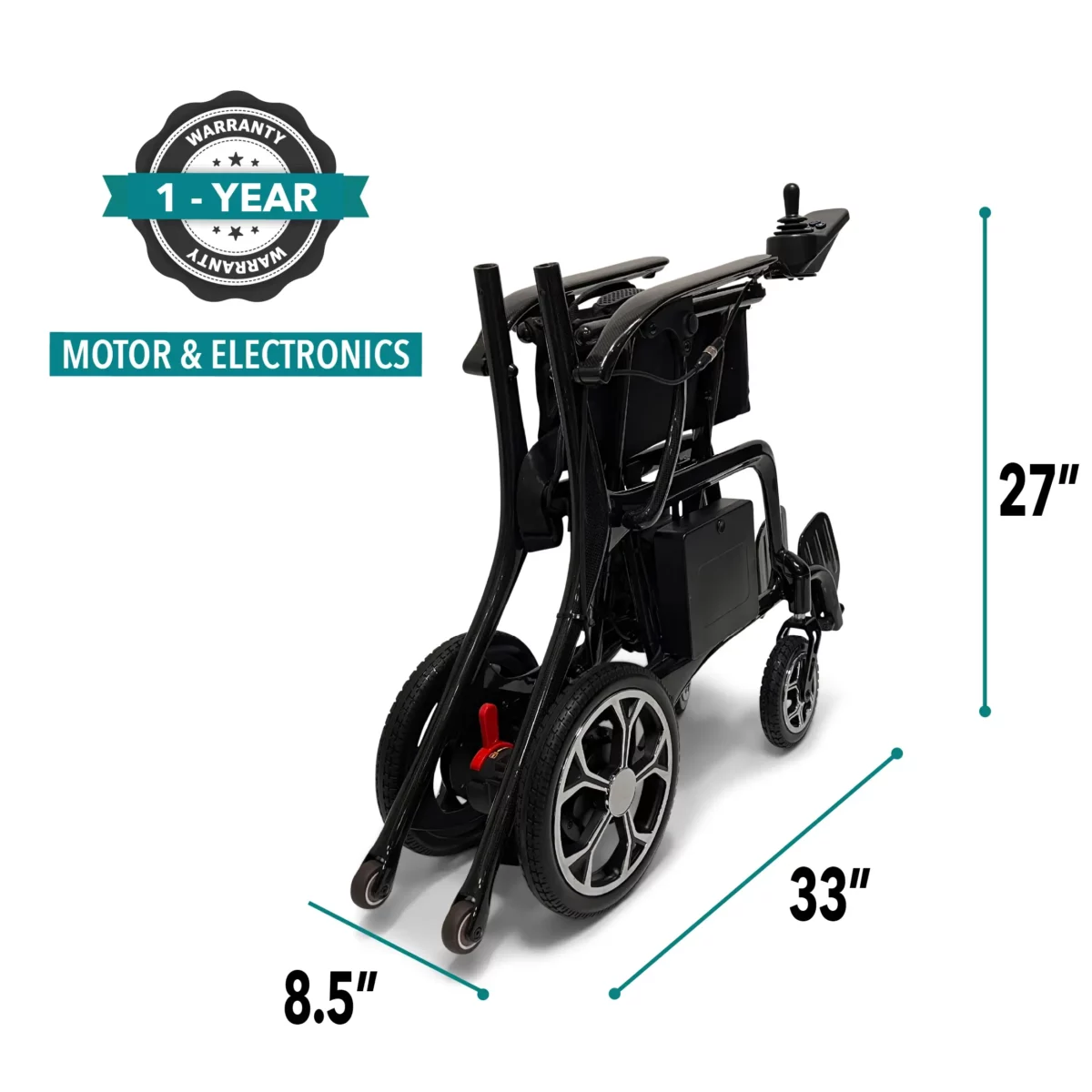 Phoenix ComfyGO Carbon Fiber Folding Power Wheelchair - Image 10