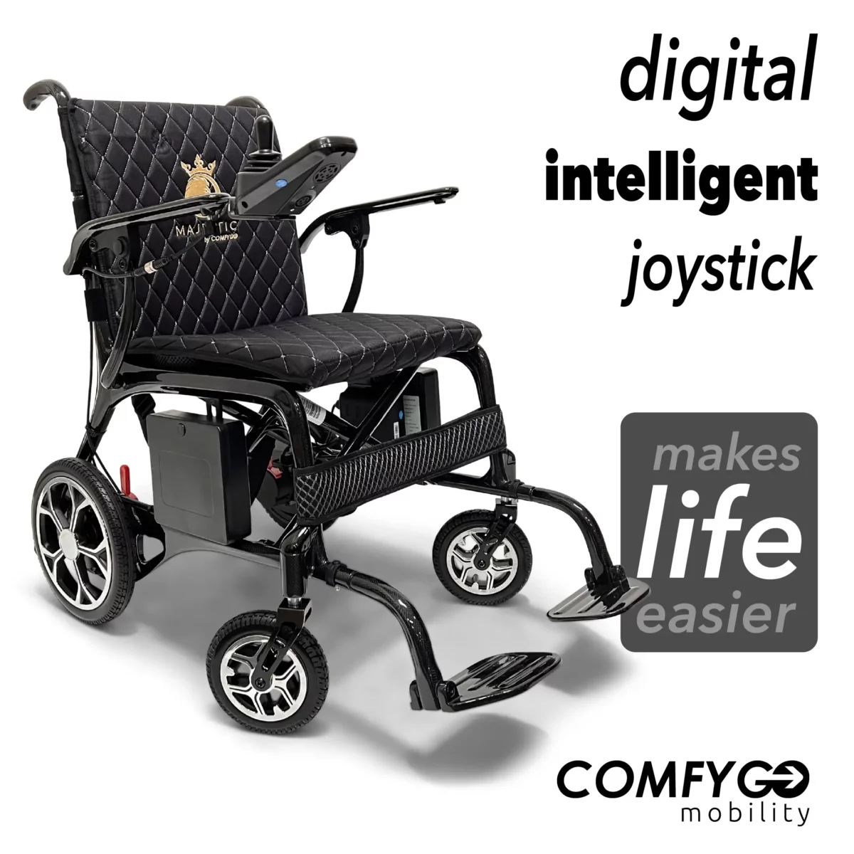Phoenix ComfyGO Carbon Fiber Folding Power Wheelchair - Image 11