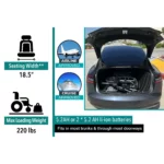 X-Lite ComfyGO Ultra Lightweight Foldable Electric Wheelchair - Image 14
