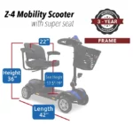 Z-4 Ultra-Light Electric Mobility Scooter - Image 11