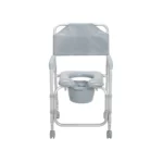 Aluminum Shower Chair and Commode with Casters - Image 2