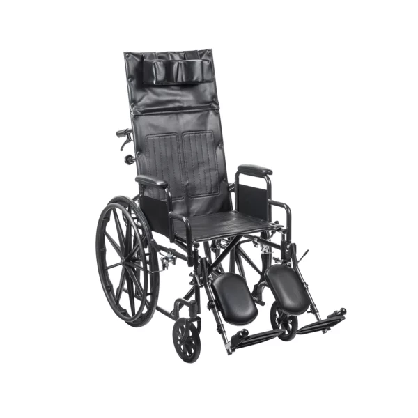 it is a silver sport reclining wheelchair