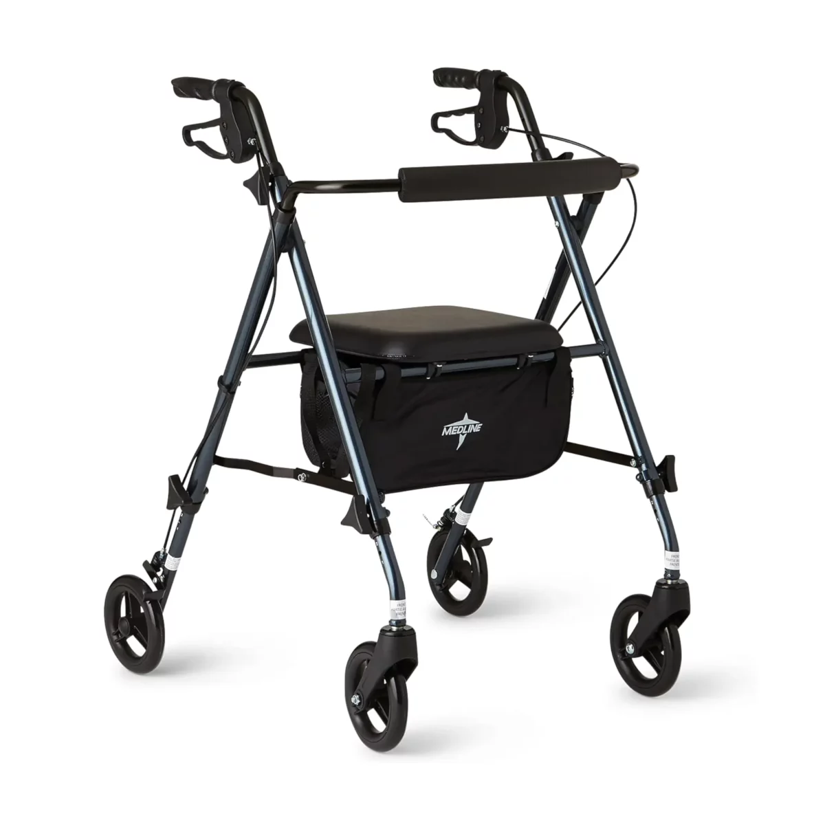 Medline Superlight Aluminum Rollator with 6" Wheels - Image 1