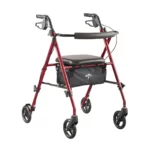 Medline Superlight Aluminum Rollator with 6" Wheels - Image 2
