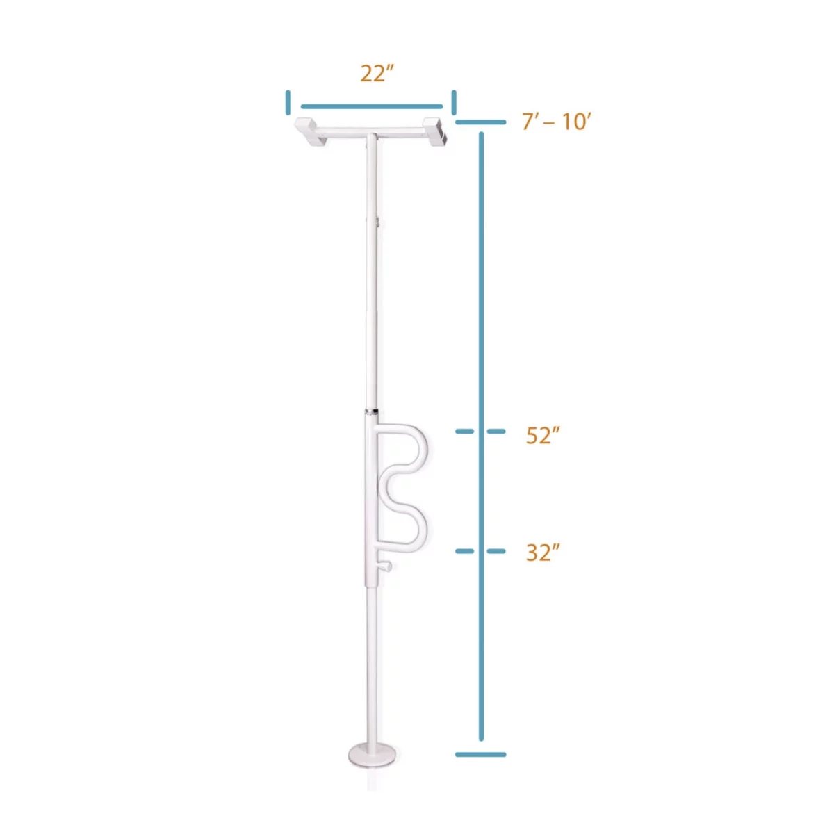 Stander Wonder Pole with Curve Grab Bar - Image 8