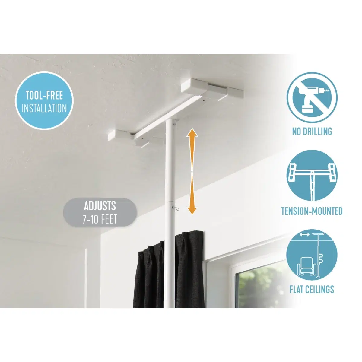 Stander Wonder Pole with Curve Grab Bar - Image 6