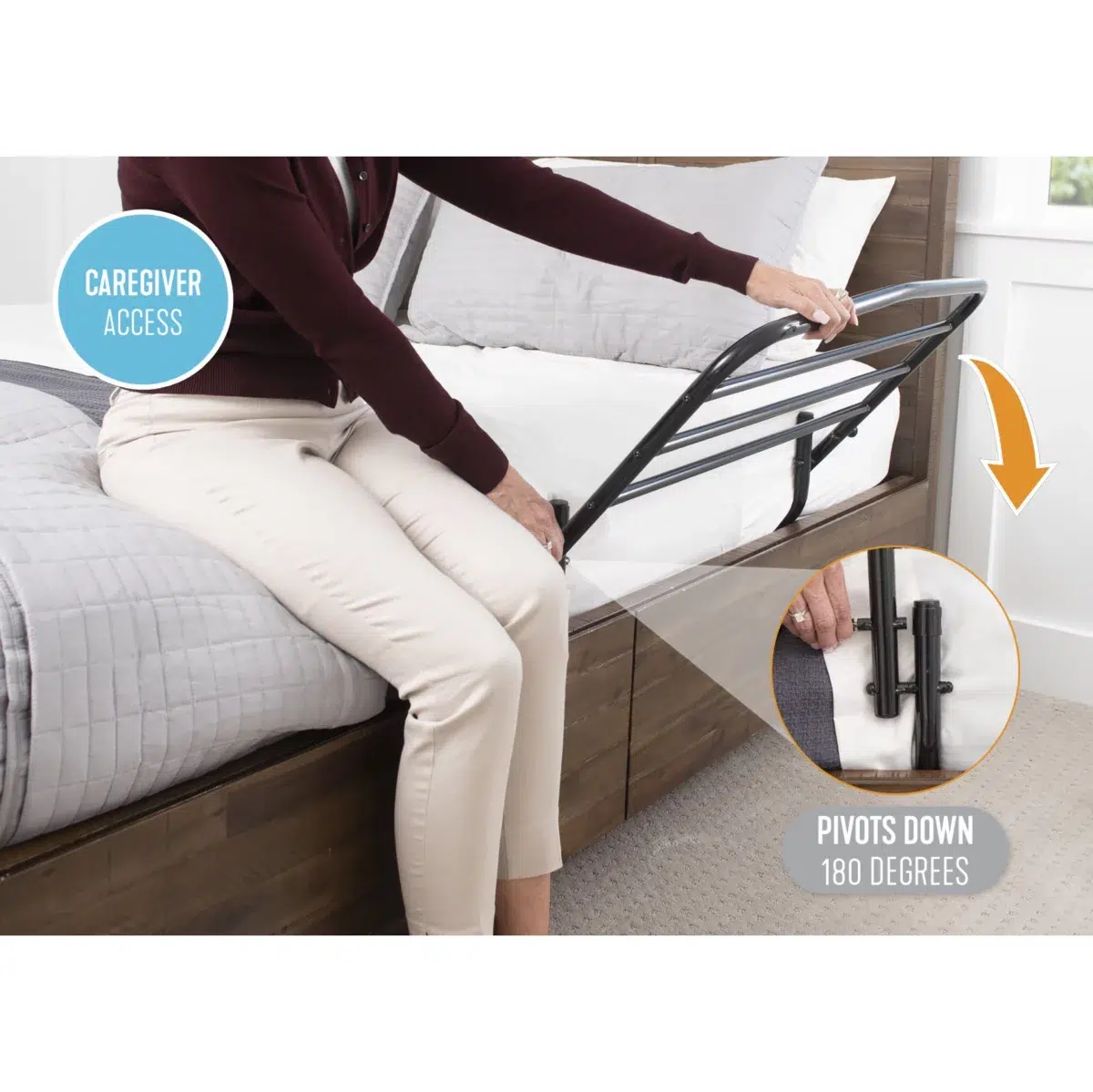 Stander 30" Safety Bed Rail - Image 3