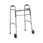 Guardian Two-Button Folding Walkers with 5" Wheels