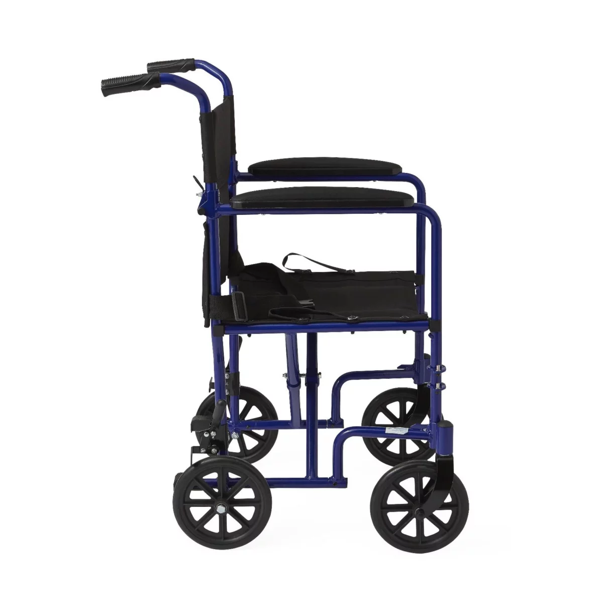 Medline Aluminum Transport Chair with 8" Wheels - Image 6
