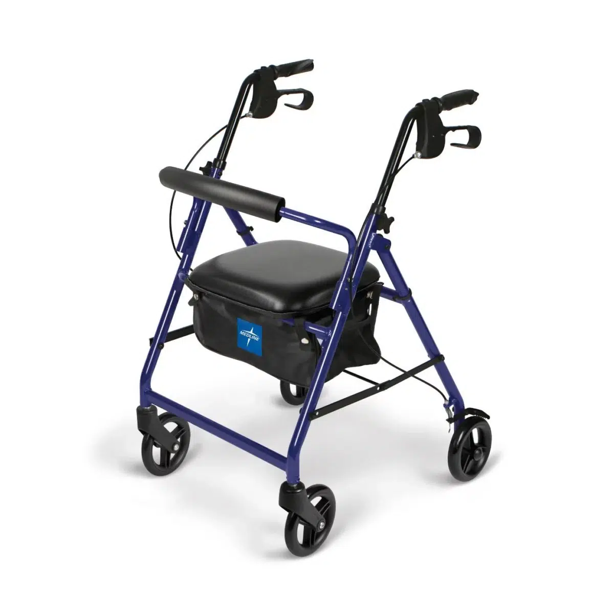 Medline Aluminum Rollator with 6" Wheels - Image 3