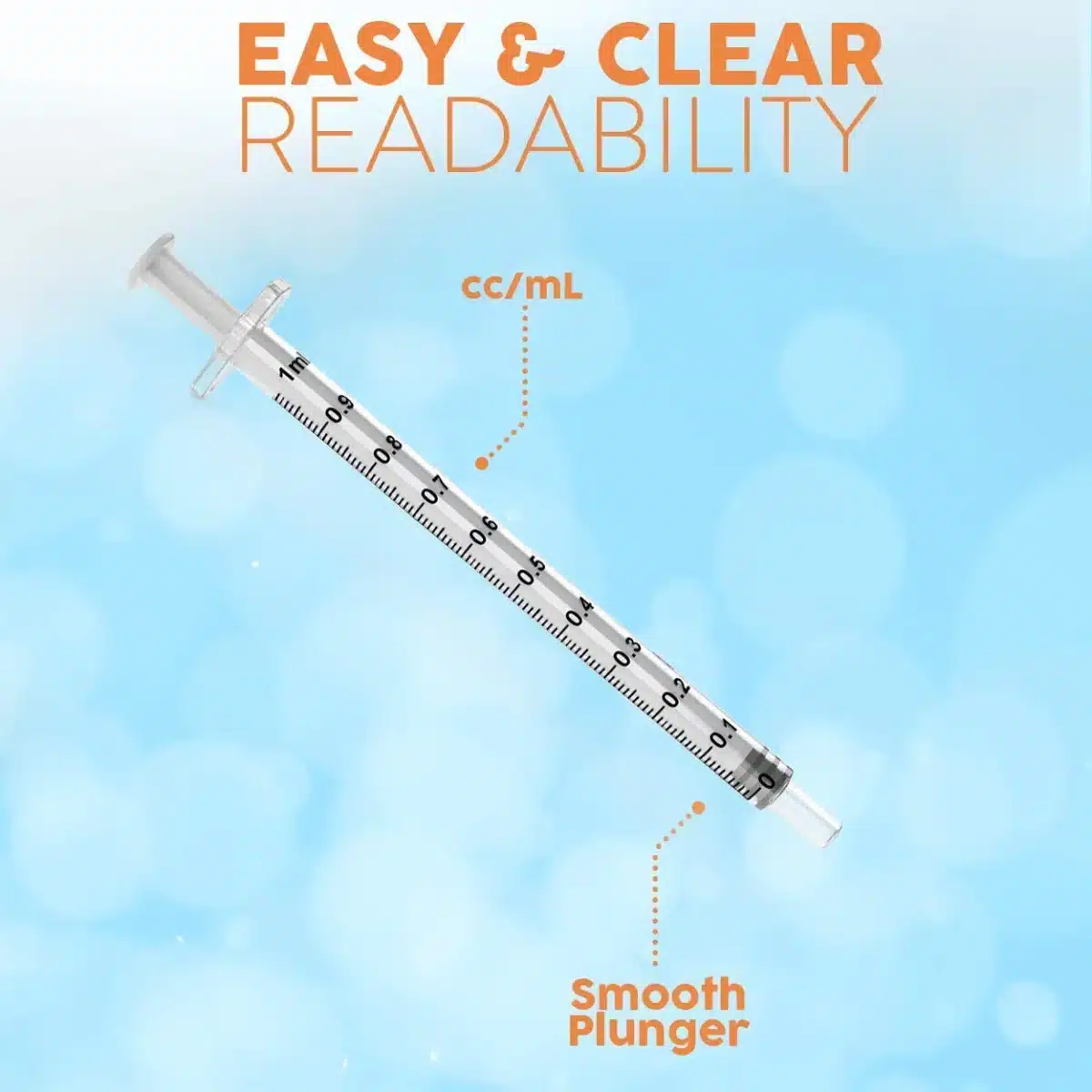 CareTouch Syringe 1mL with Luer Slip Tip - Image 3
