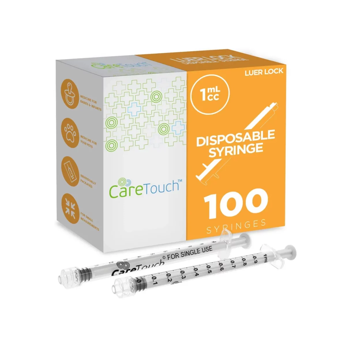 CareTouch Syringe 1mL with Luer Slip Tip - Image 1