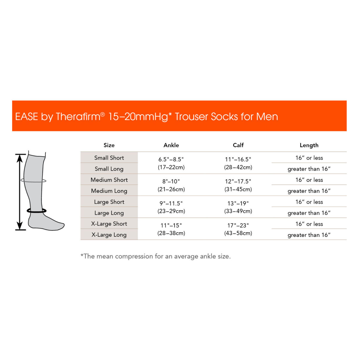 Men's Mild Trouser Socks 15-20mmHg - Image 3