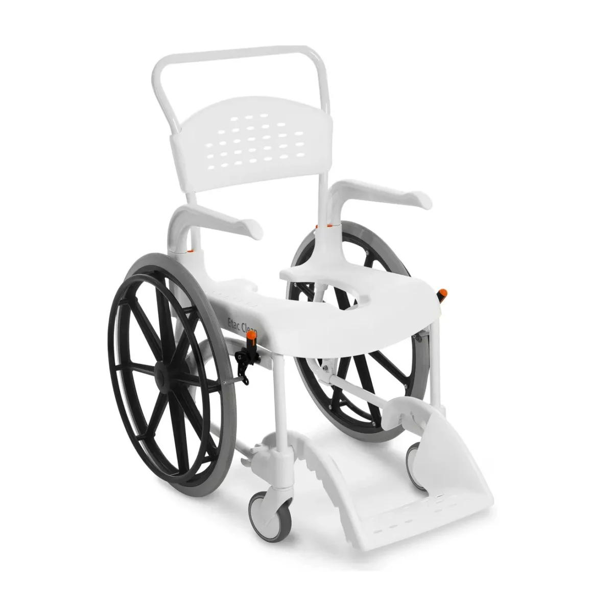 Etac Clean 24" Self Propelled Shower Commode Chair - Image 1