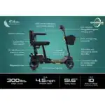 Go Go Super Portable 4-Wheel Travel Scooter - Image 14
