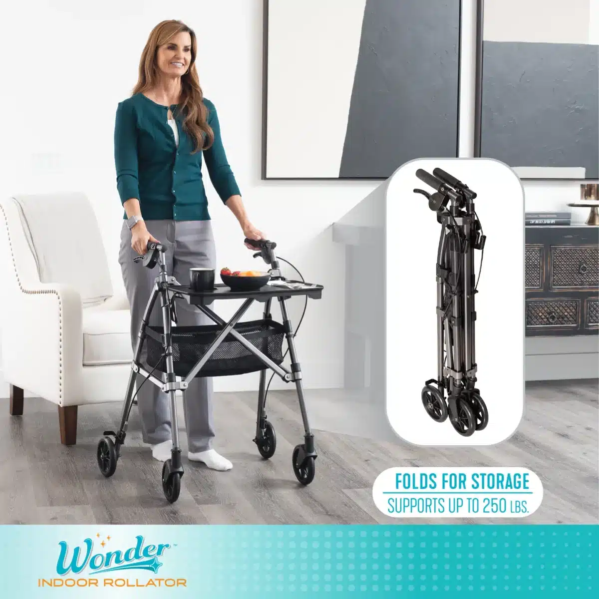 Stander Wonder Indoor Rollator - Image 2