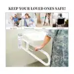 Flip-Up Toilet Grab Bar with Paper Holder - Image 3