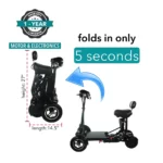 MS-3000 Folding Mobility Scooter - Image 3