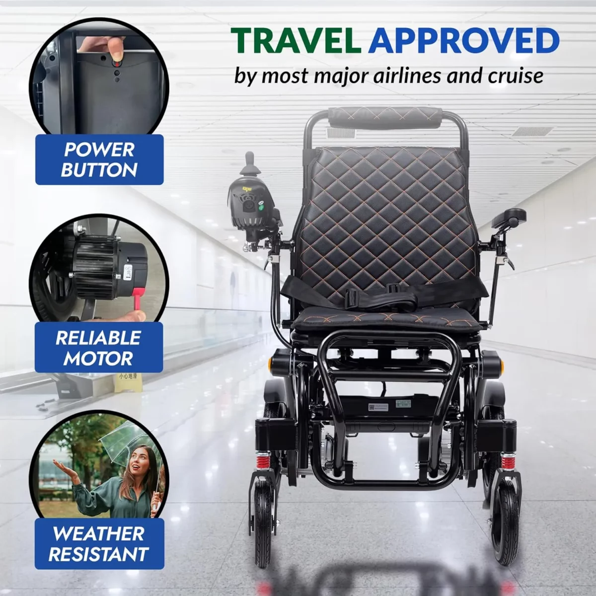 Glide Care G-5 Lightweight Folding Power Wheelchair - Image 11